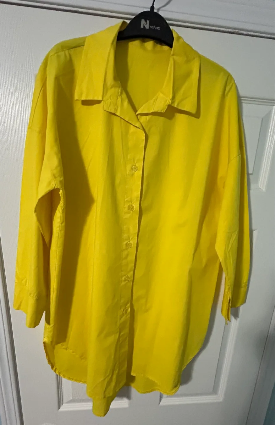 L&S Yellow Cotton Blend Shirt- L-XL thumbnail