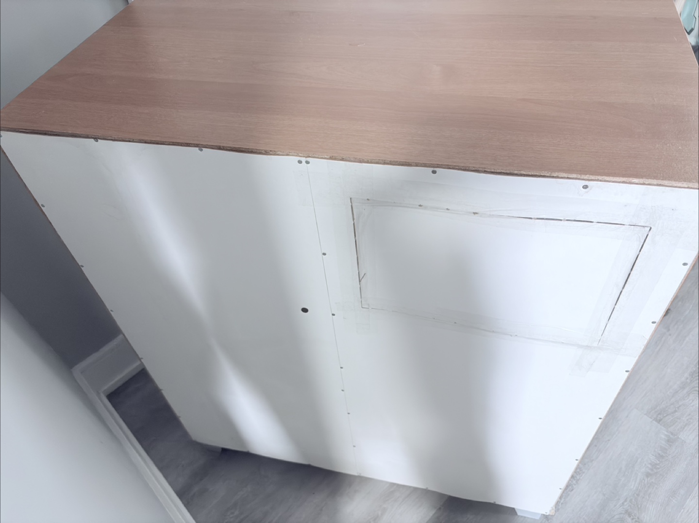 White & Wood Accent Cabinet - photo 4