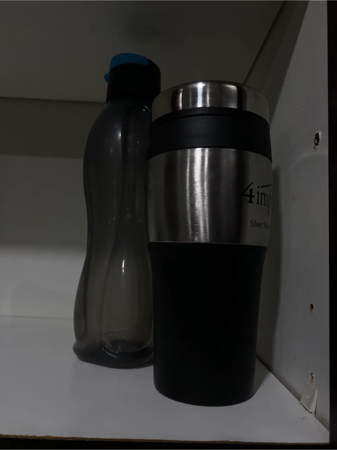4imprint Silver Streak Tumbler with water bottle thumbnail
