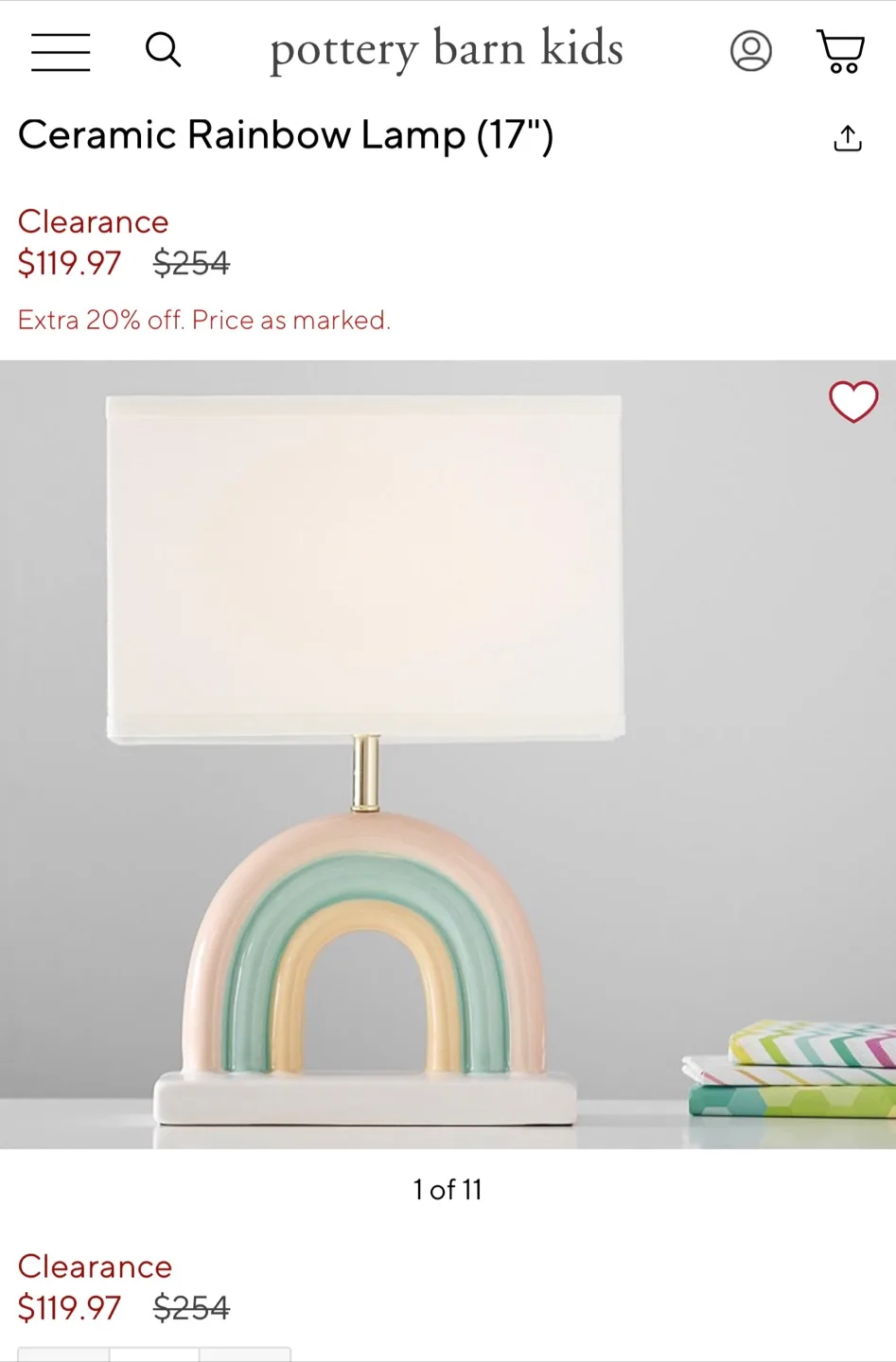 2 Ceramic Rainbow Lamp (17") image indicator(2)