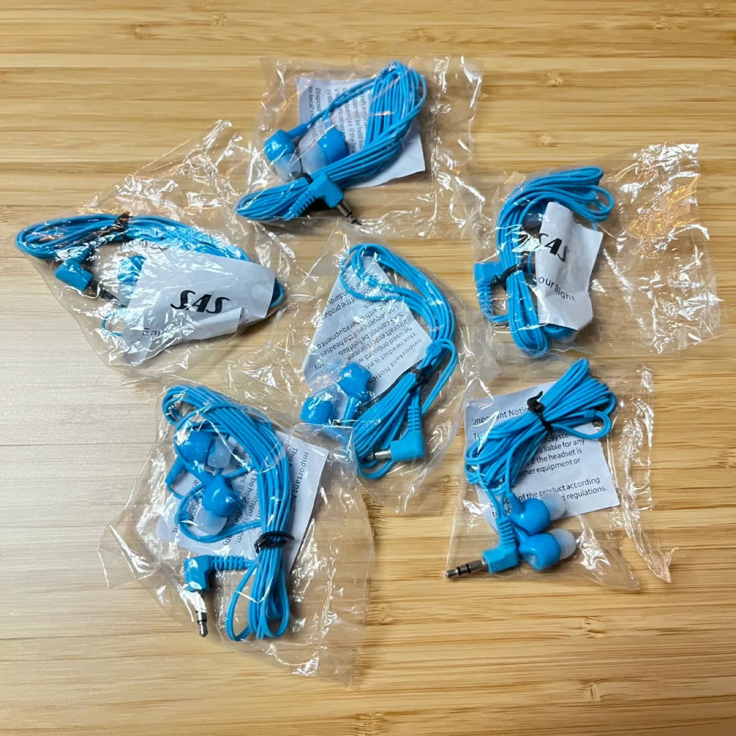 6 SAS Blue Earbuds - New in Package🥕 thumbnail