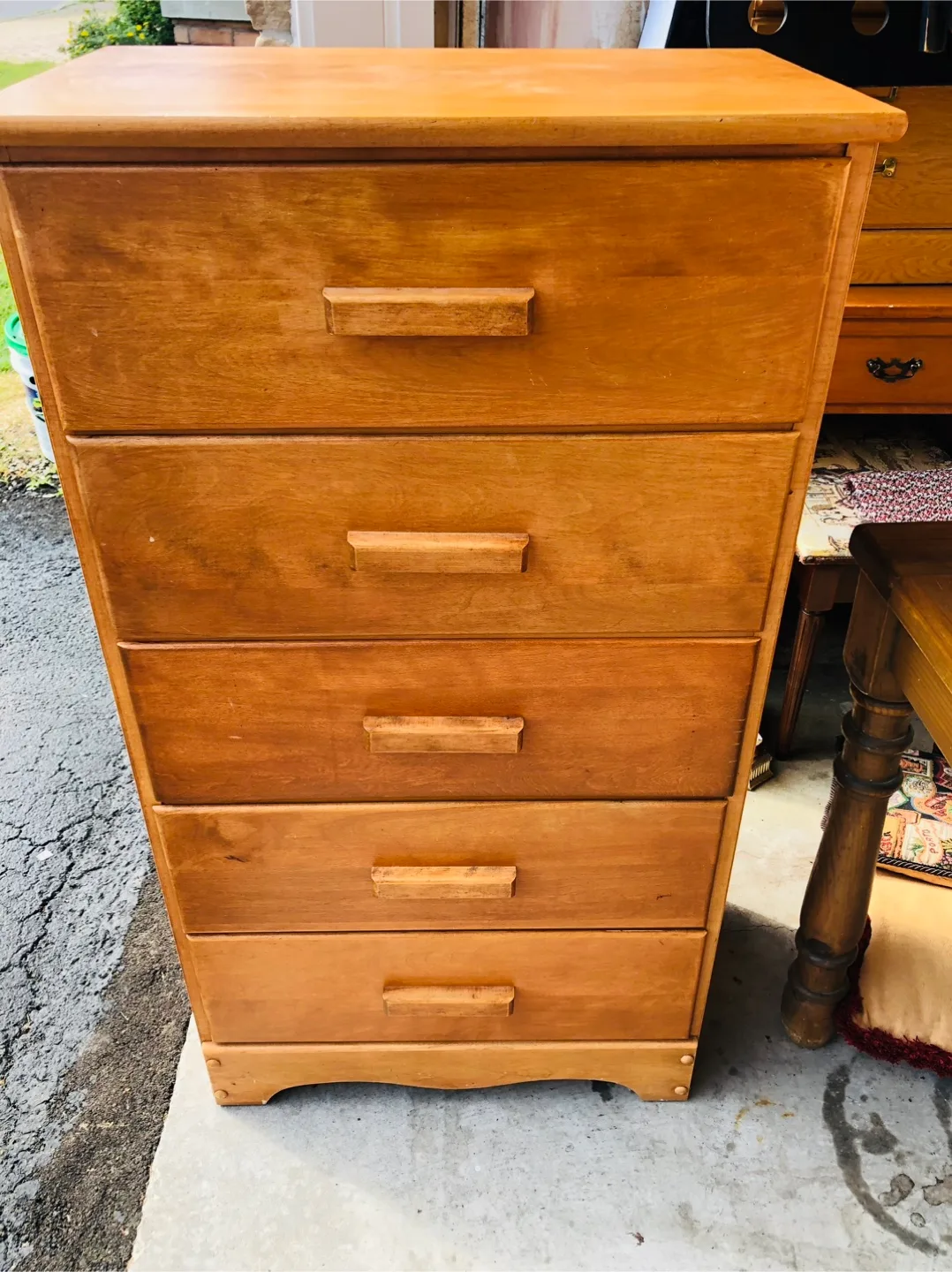 Wooden 5-Drawer Dresser thumbnail