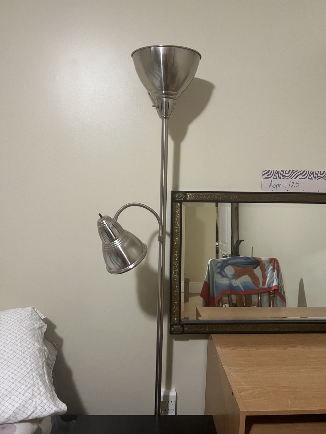Standing Silver lamp