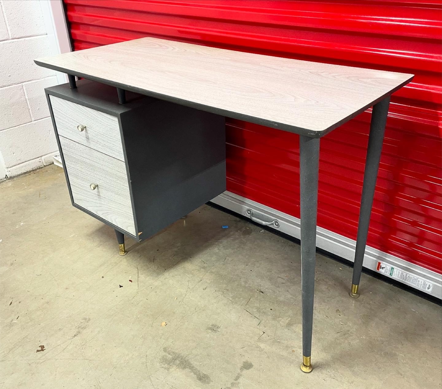 Vintage MCM Arden Furniture Formic Top Grey Desk - photo 3