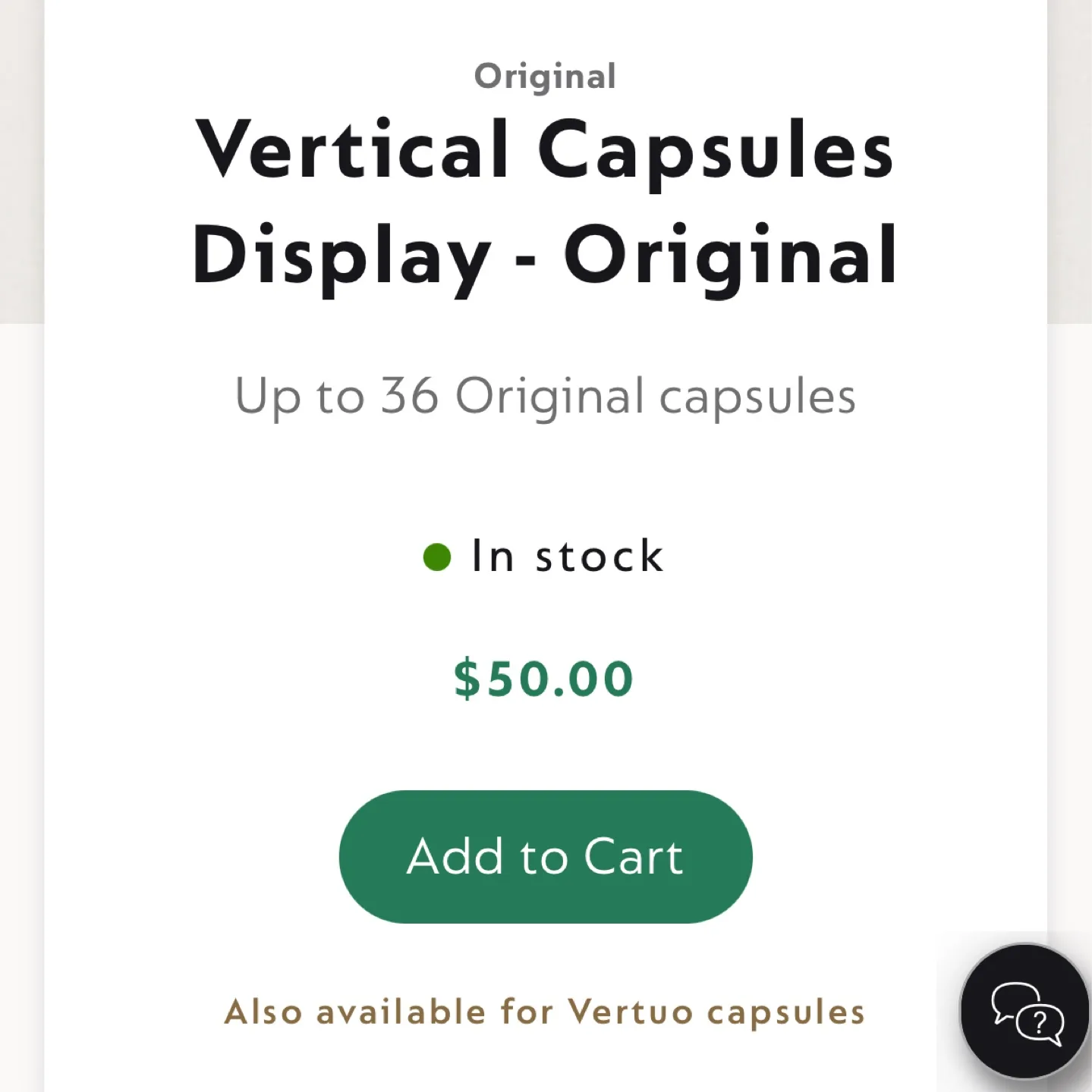 Nespresso Display Vertical Pod Holder image indicator(8)