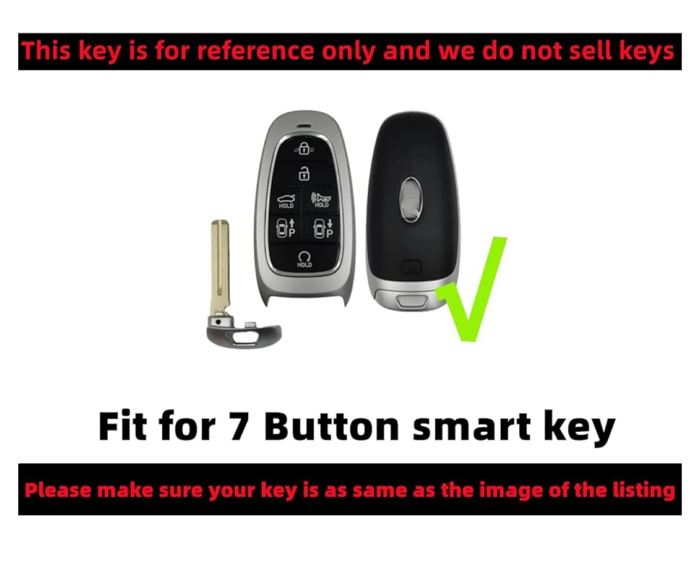 Car Key Fob Cover - 7 Button Smart Key image indicator(3)