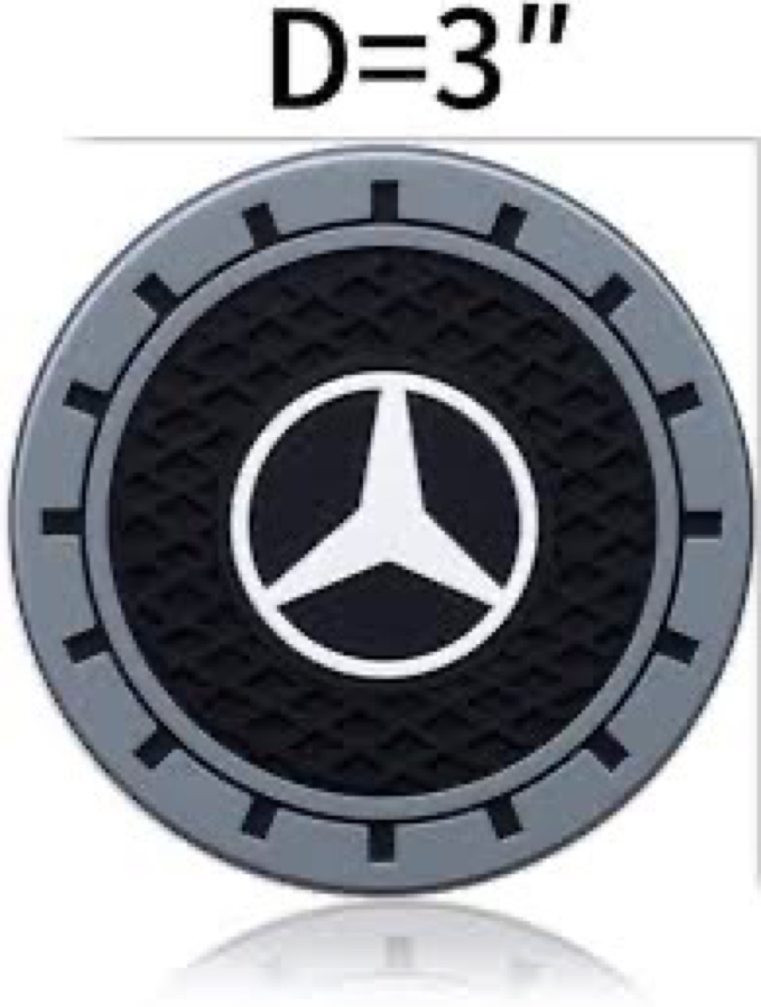 Mercedes Star Car Cup Holder Coasters - 2pcs