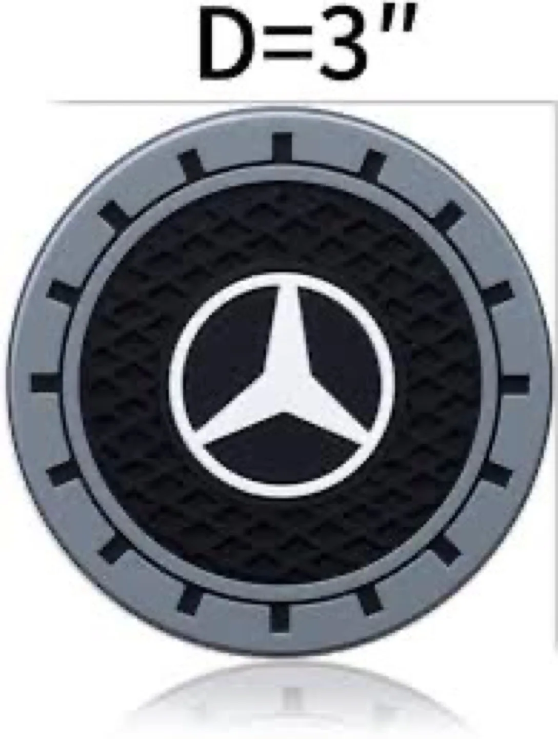 Mercedes Star Car Cup Holder Coasters - 2pcs thumbnail
