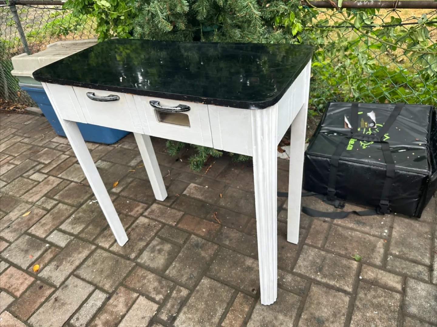 White & Black Accent Table thumbnail