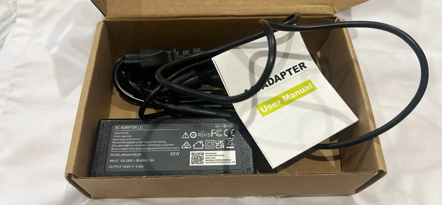 65W Laptop AC Adapter Charger - New in Box image indicator(3)