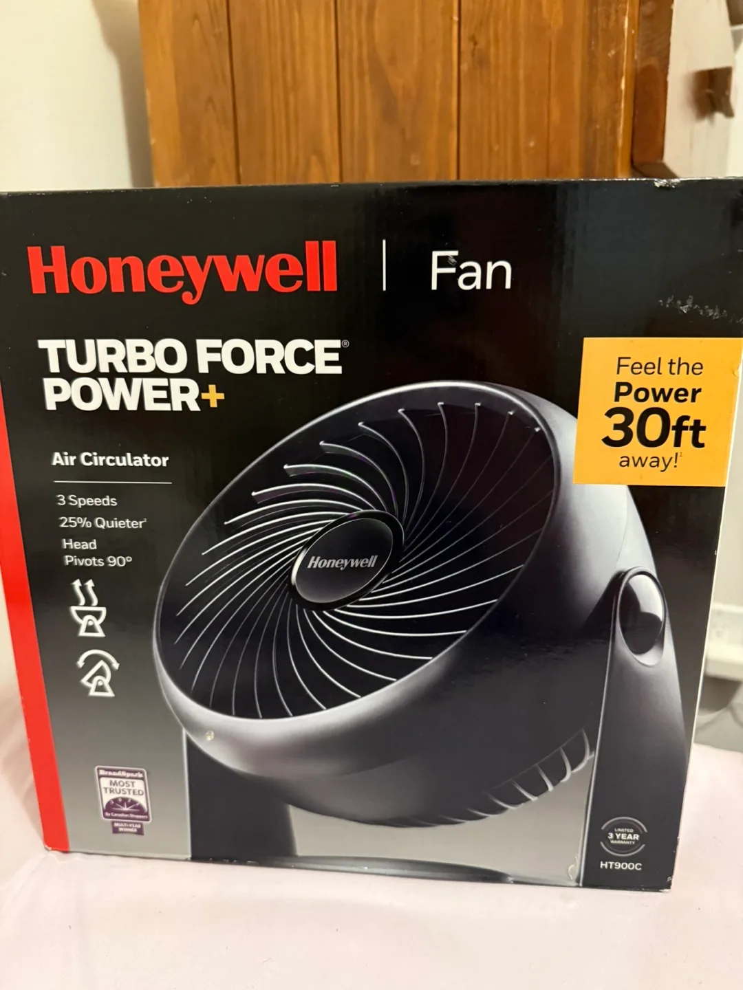 NEW (UNOPENED) Honeywell Turbo Force Power+ Air Circulator Fan thumbnail