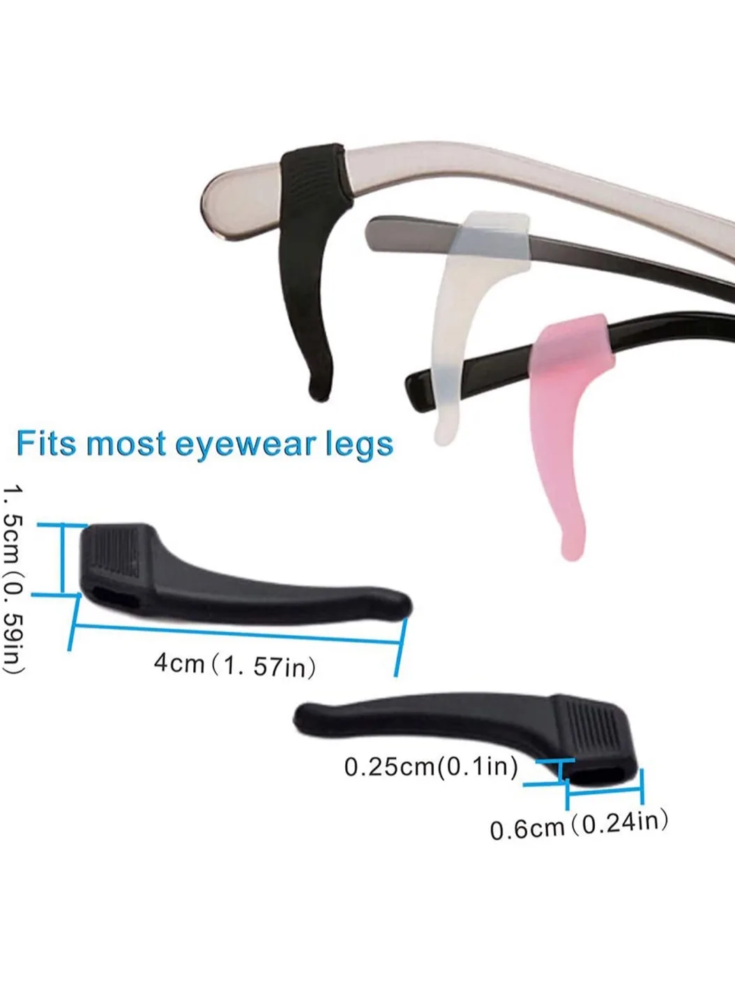 Eyeglass Ear Grips - Anti-Slip Comfort image indicator(3)