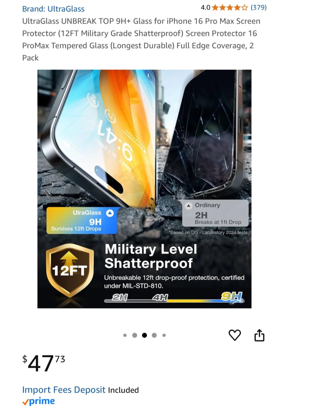 iPhone 16 Pro Max Screen Protector 🇨🇦 image indicator(4)