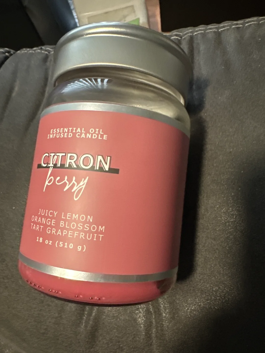 Citron Berry Essential Oil Infused Candle - 18 oz thumbnail
