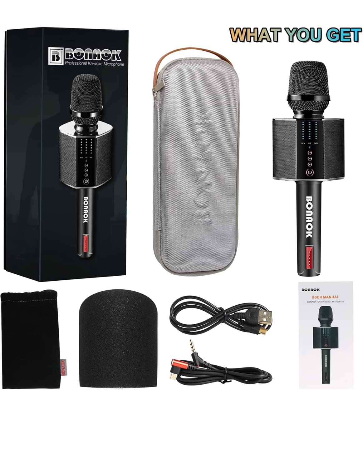 BONAOK Professional Karaoke Microphone - photo 5