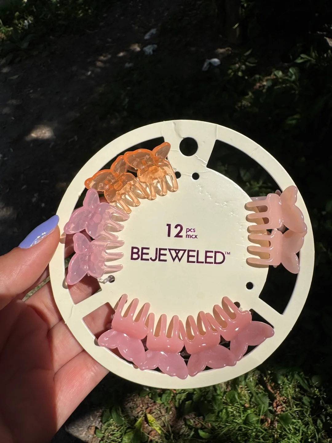 Bejeweled Butterfly Hair Clips - 10 Pcs 🇨🇦 thumbnail