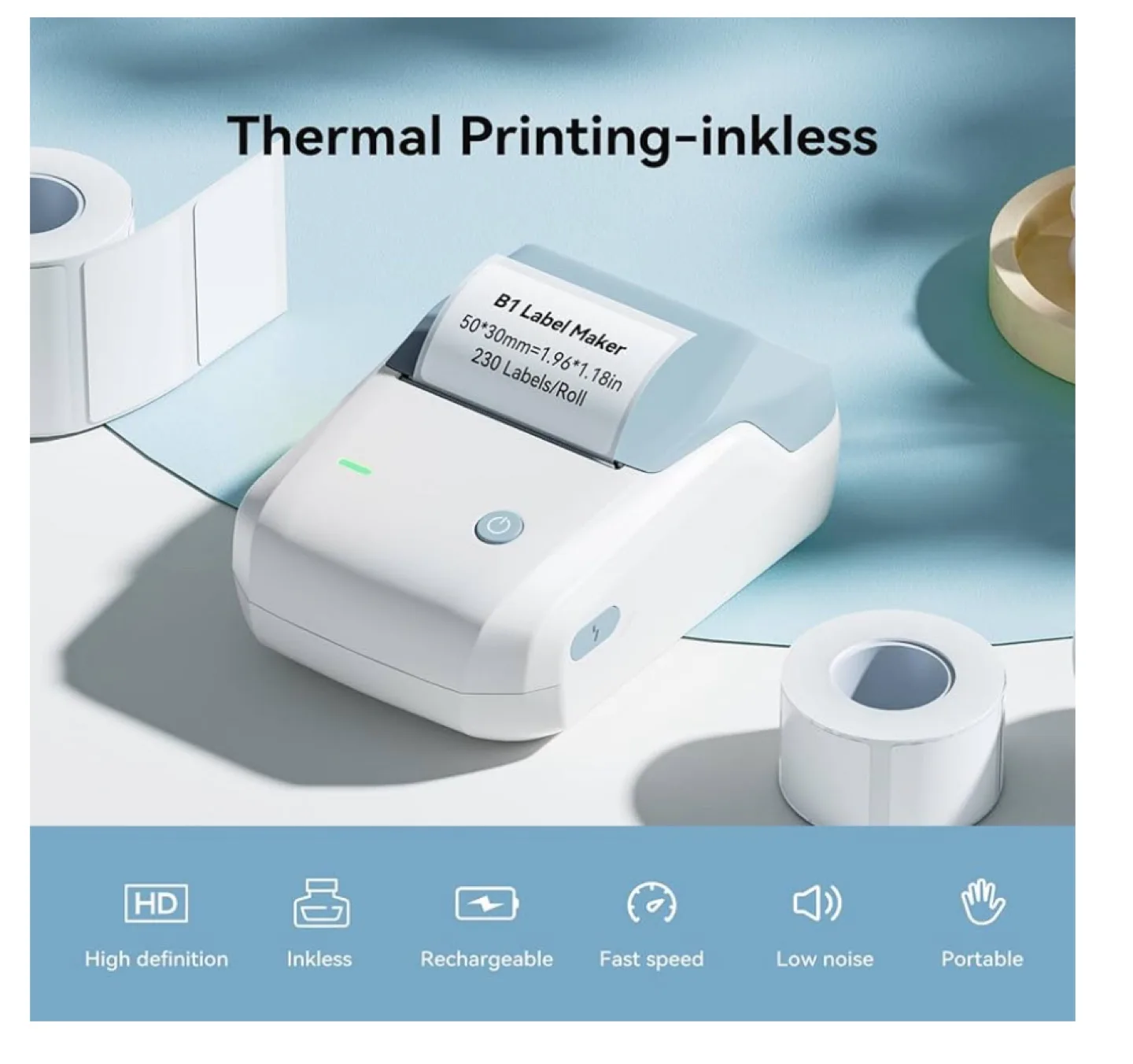 NIIMBOT B1 Label Maker with Tape - Like New! image indicator(3)