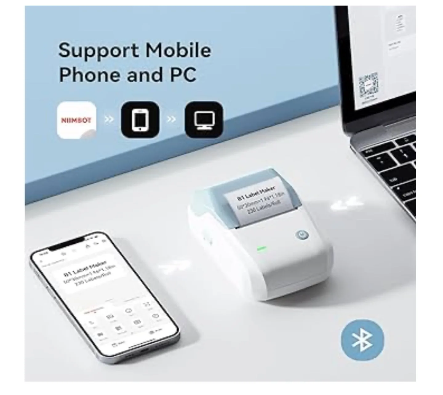 NIIMBOT B1 Label Maker with Tape - Like New! image indicator(2)