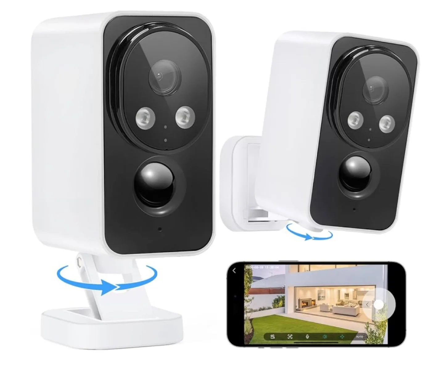 Obbmox Security Camera 2-Pack - Wireless & Waterproof thumbnail