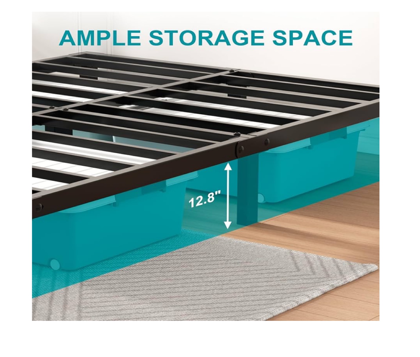 Twin Size Metal Bed Frame - photo 3
