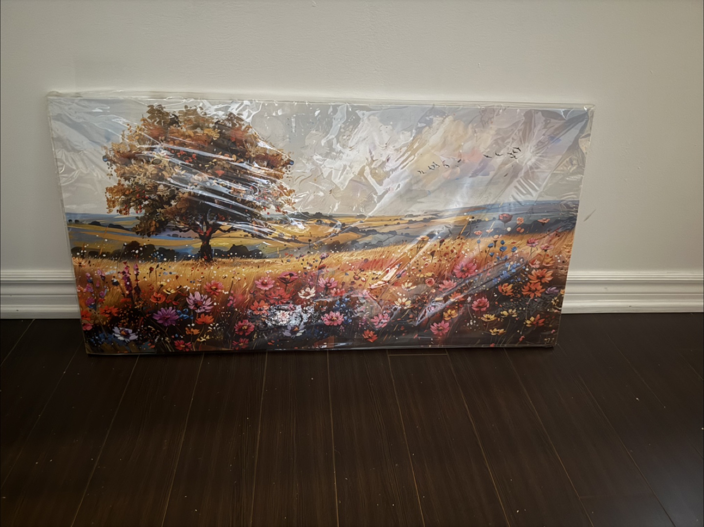 Canvas Wall Art - Field with Flowers - photo 2
