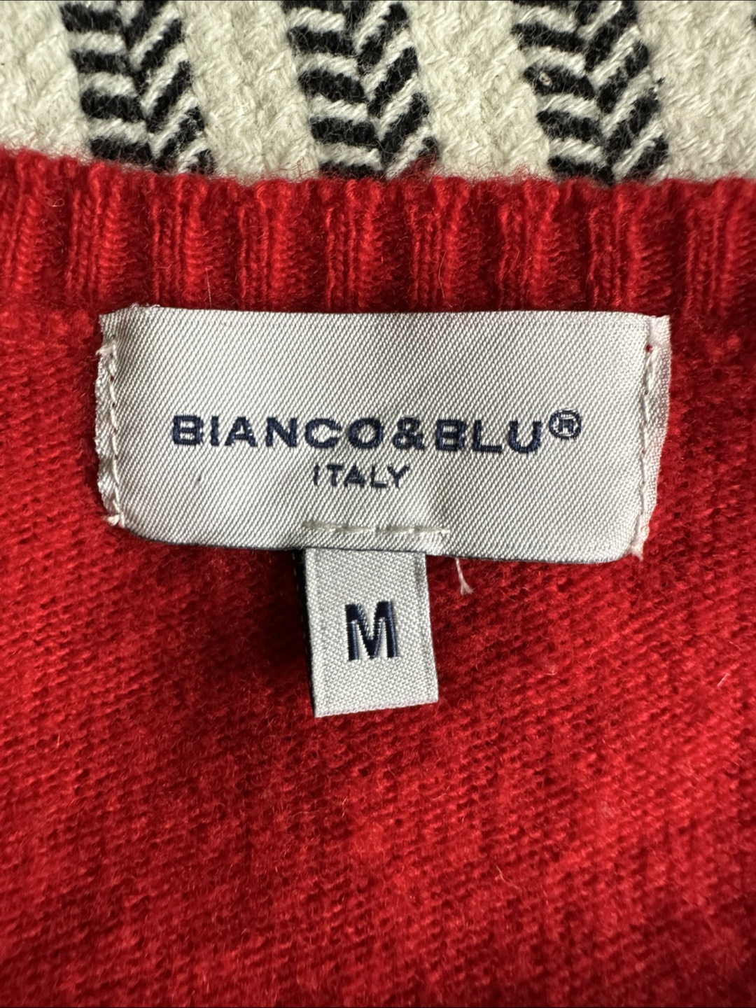 Bianco&Blu Italy Red Sweater - Size M - photo 2