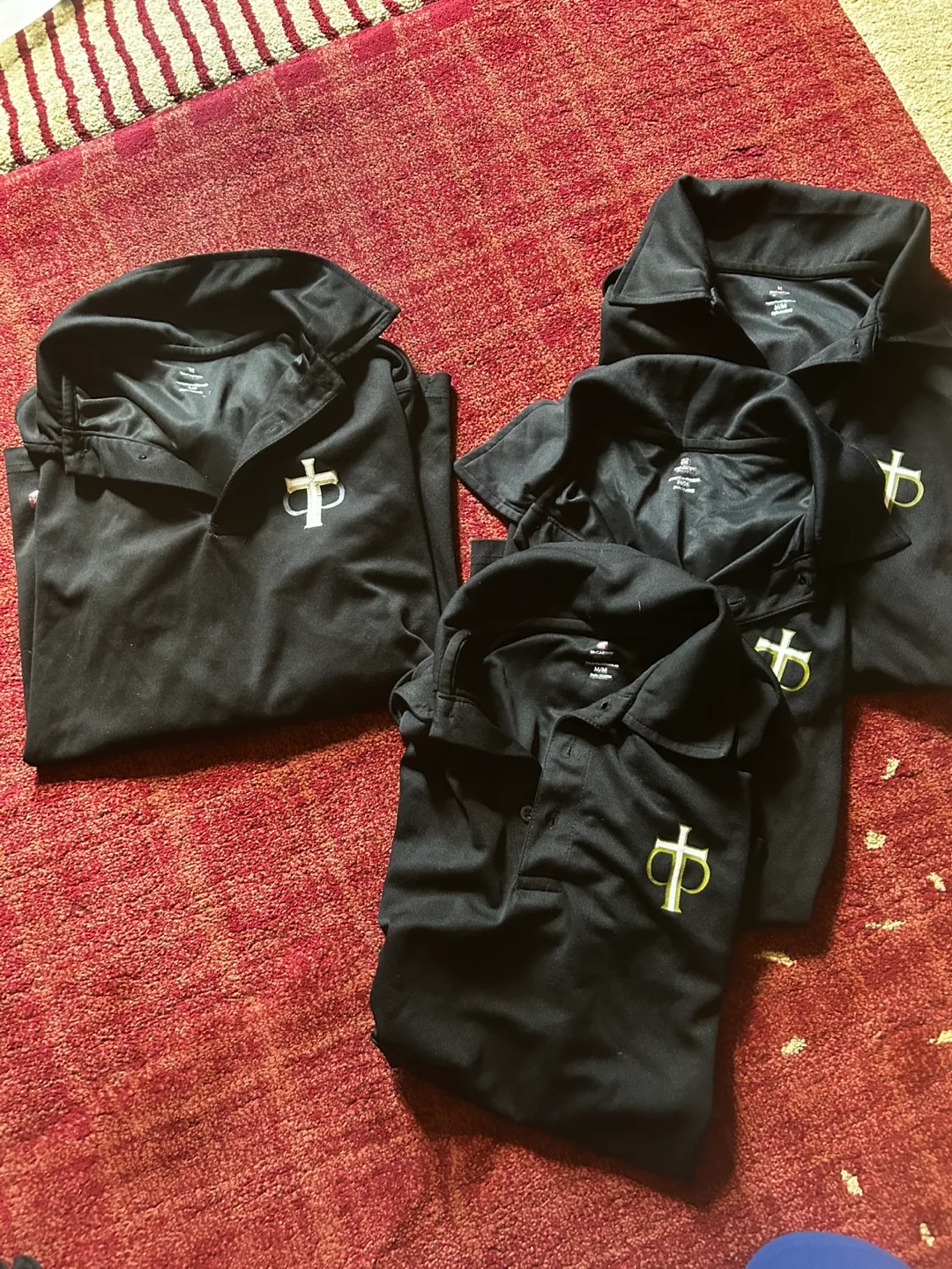 McCarthy Philip Pocock Uniforms Black Polo boys Shirts - Size M thumbnail