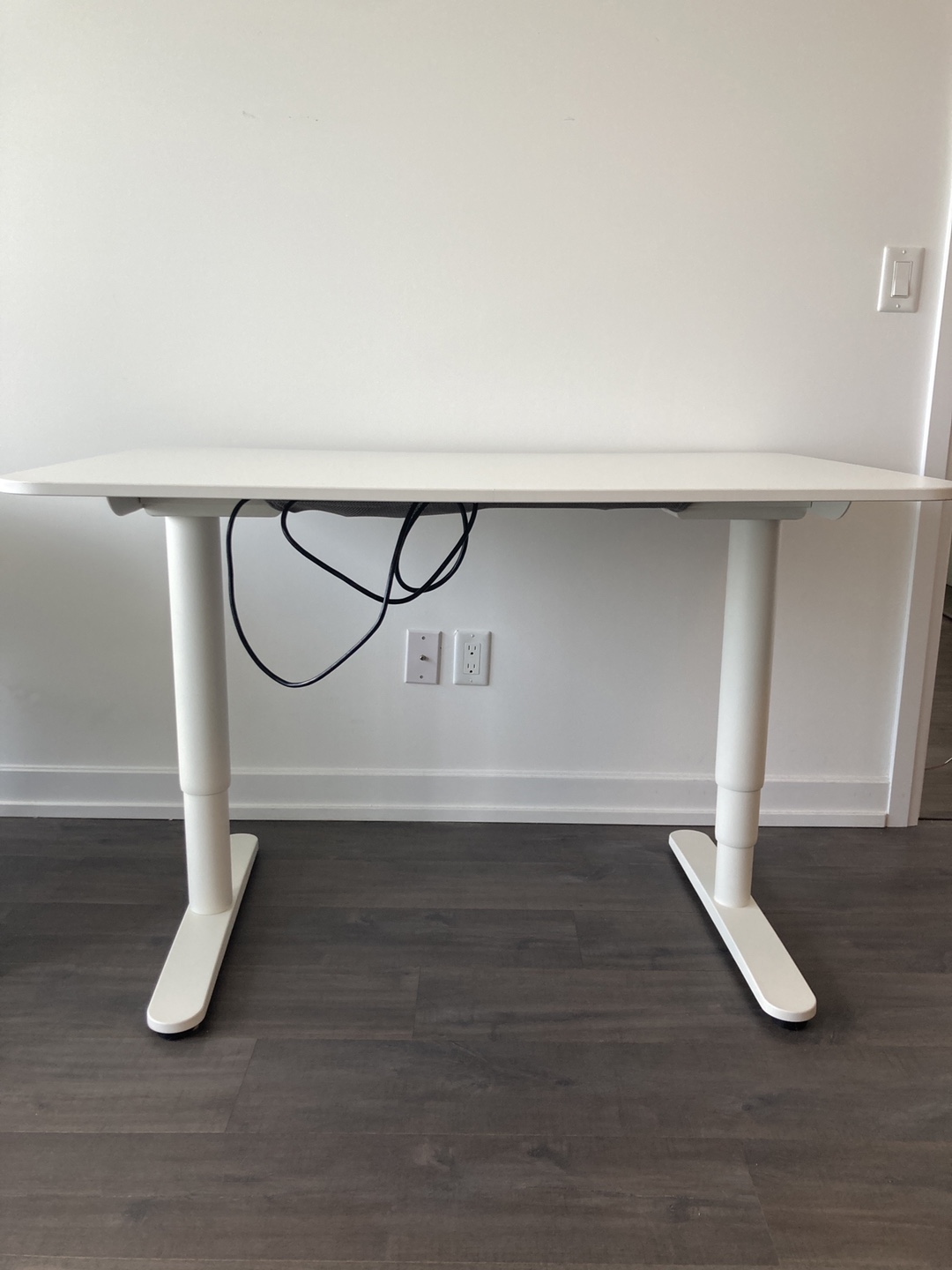 White Standing Desk