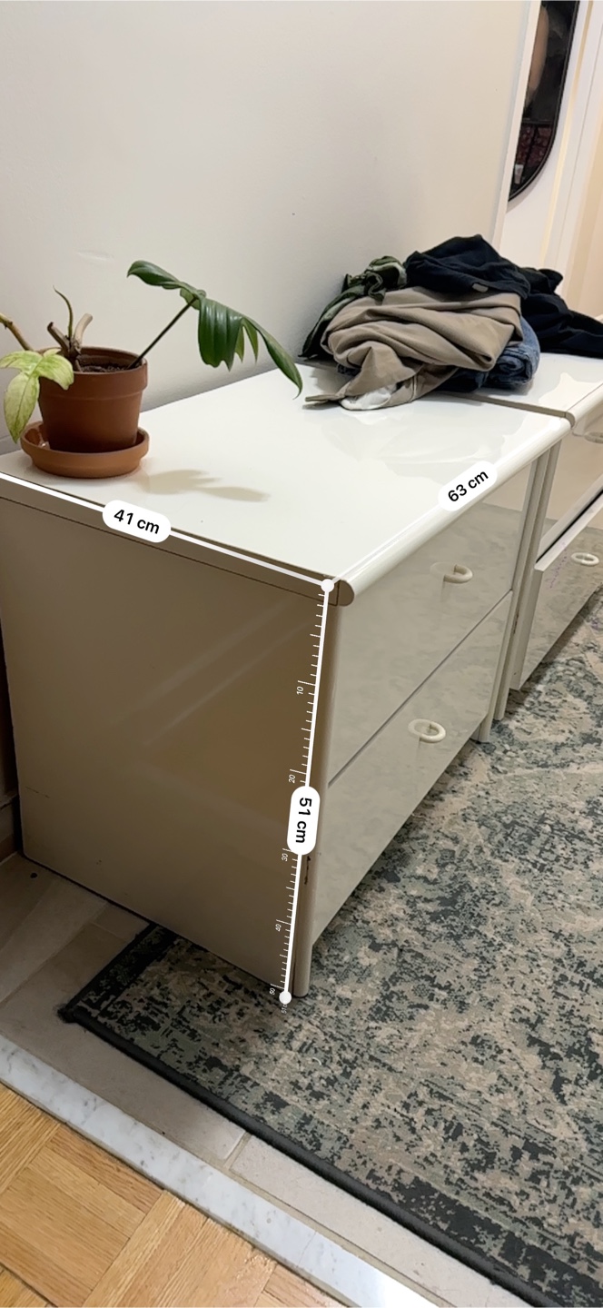 White 2-Drawer Dresser - photo 4