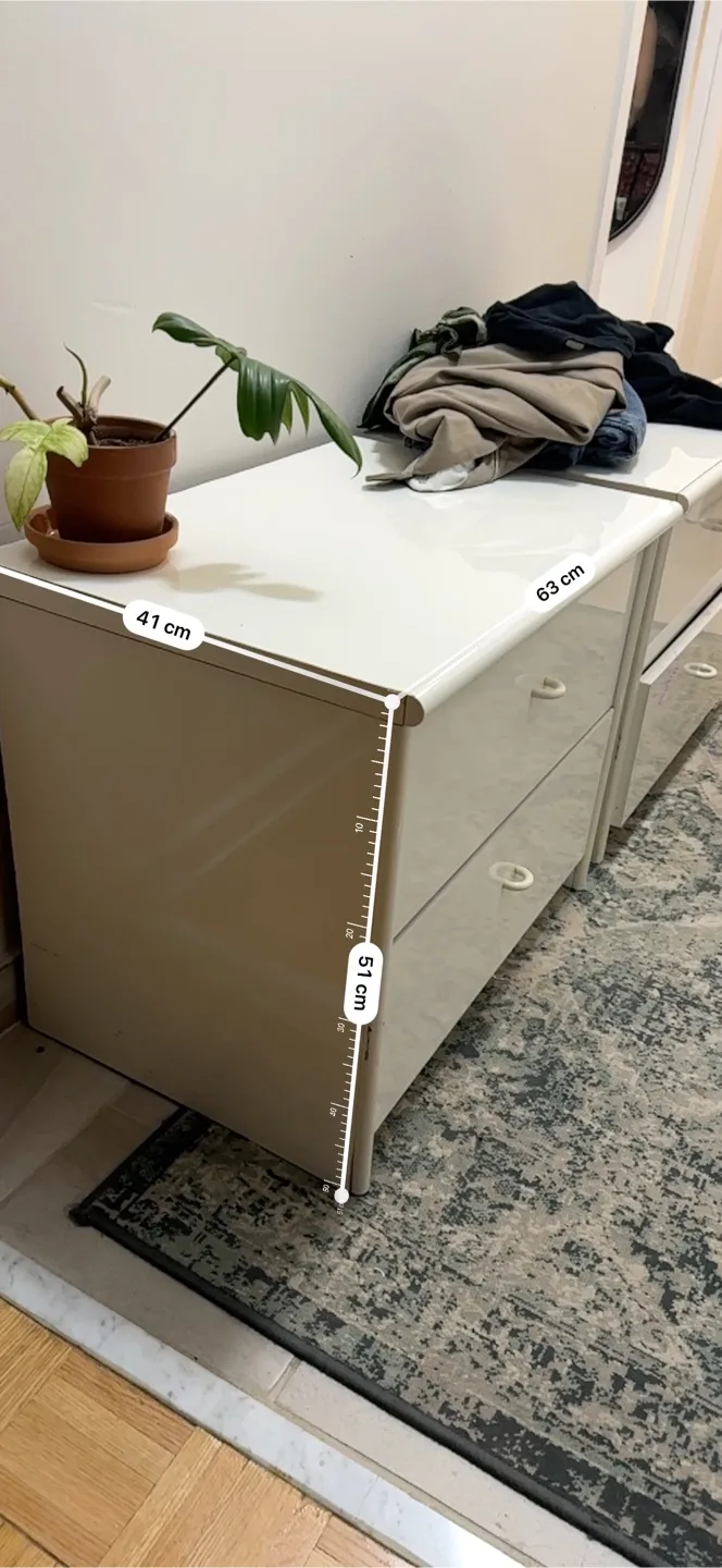 White 2-Drawer Dresser image indicator(4)