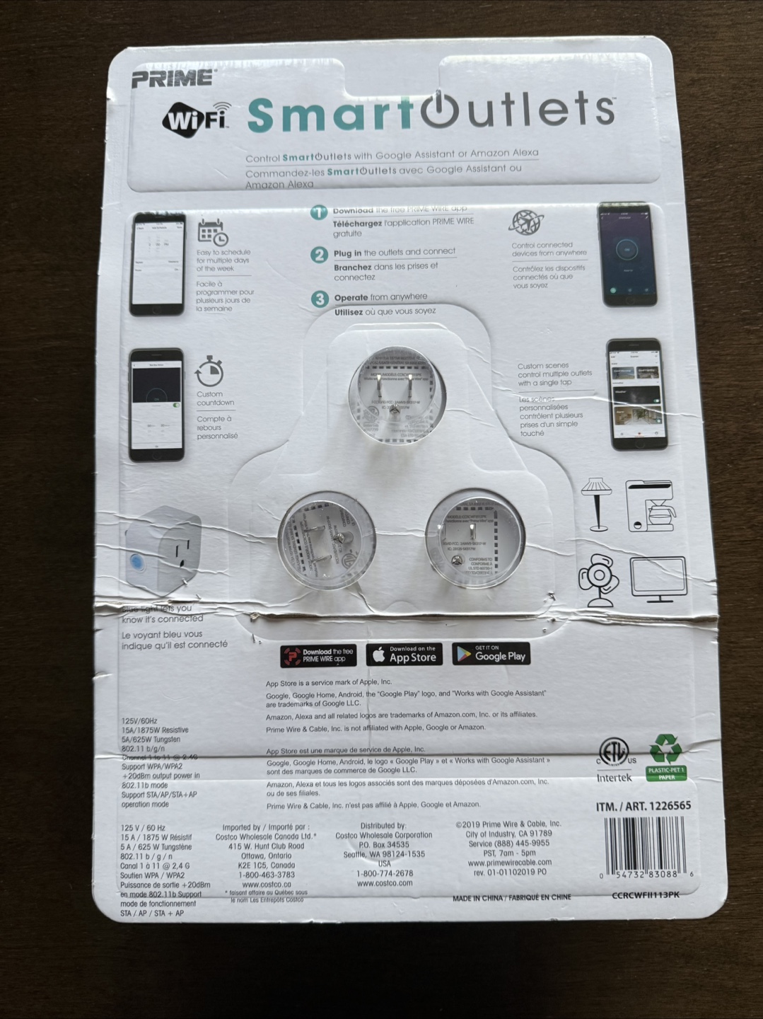 PRIME WiFi Smart Outlets - 3 Pack - photo 2