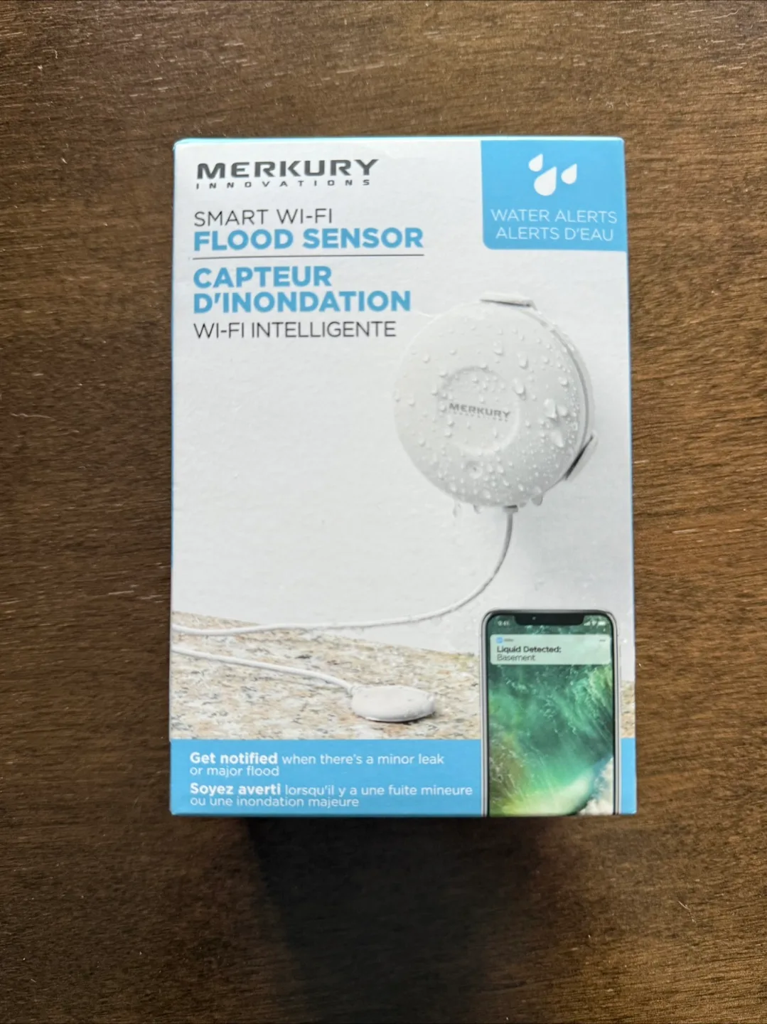 New Merkury Innovations Smart Wi-Fi Flood Sensor thumbnail