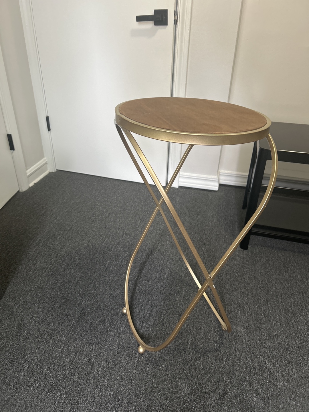 Gold Accent Table - Like New! - photo 2