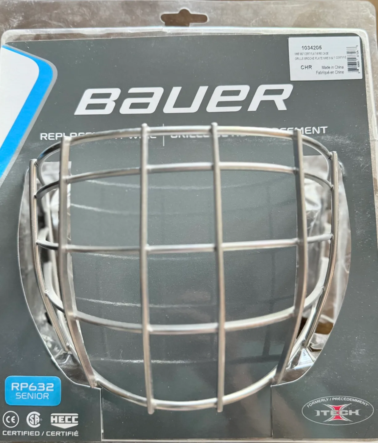 Bauer RP632 Hockey Helmet Replacement Wire Cage thumbnail