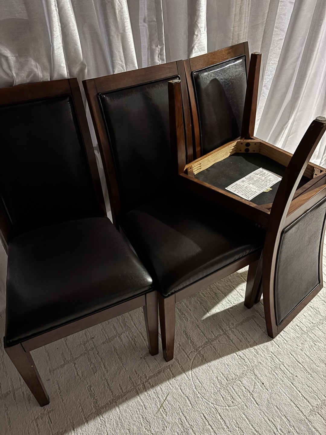 Dining Chairs - Set of 4 and table