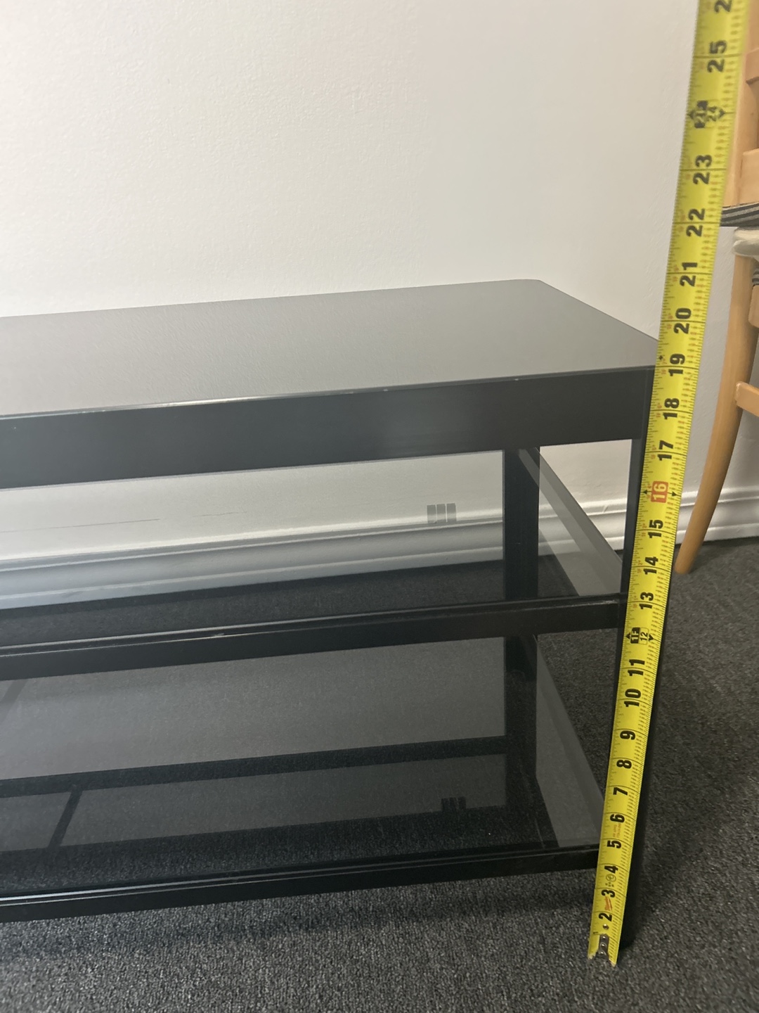 Black TV Stand - 47 inch wide - photo 5