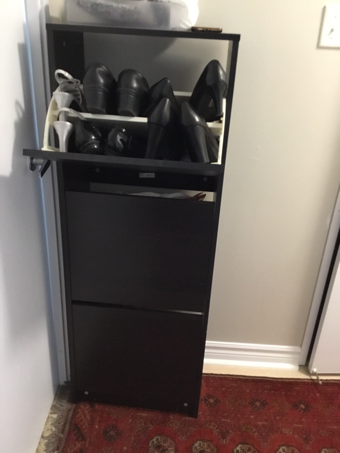 Ikea Shoe Cabinet - Black