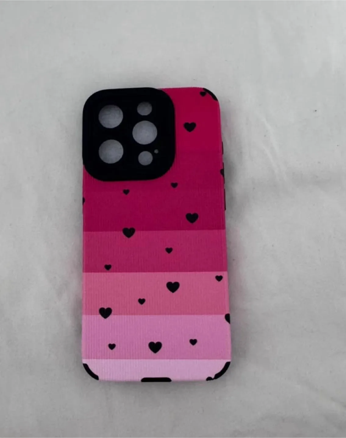 Valentines Pink Heart Pattern Phone 15pro Case image indicator(2)
