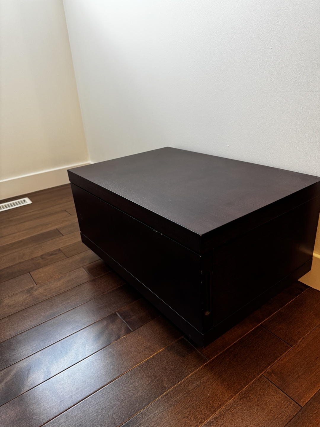 Dark Brown Side Table with Drawer