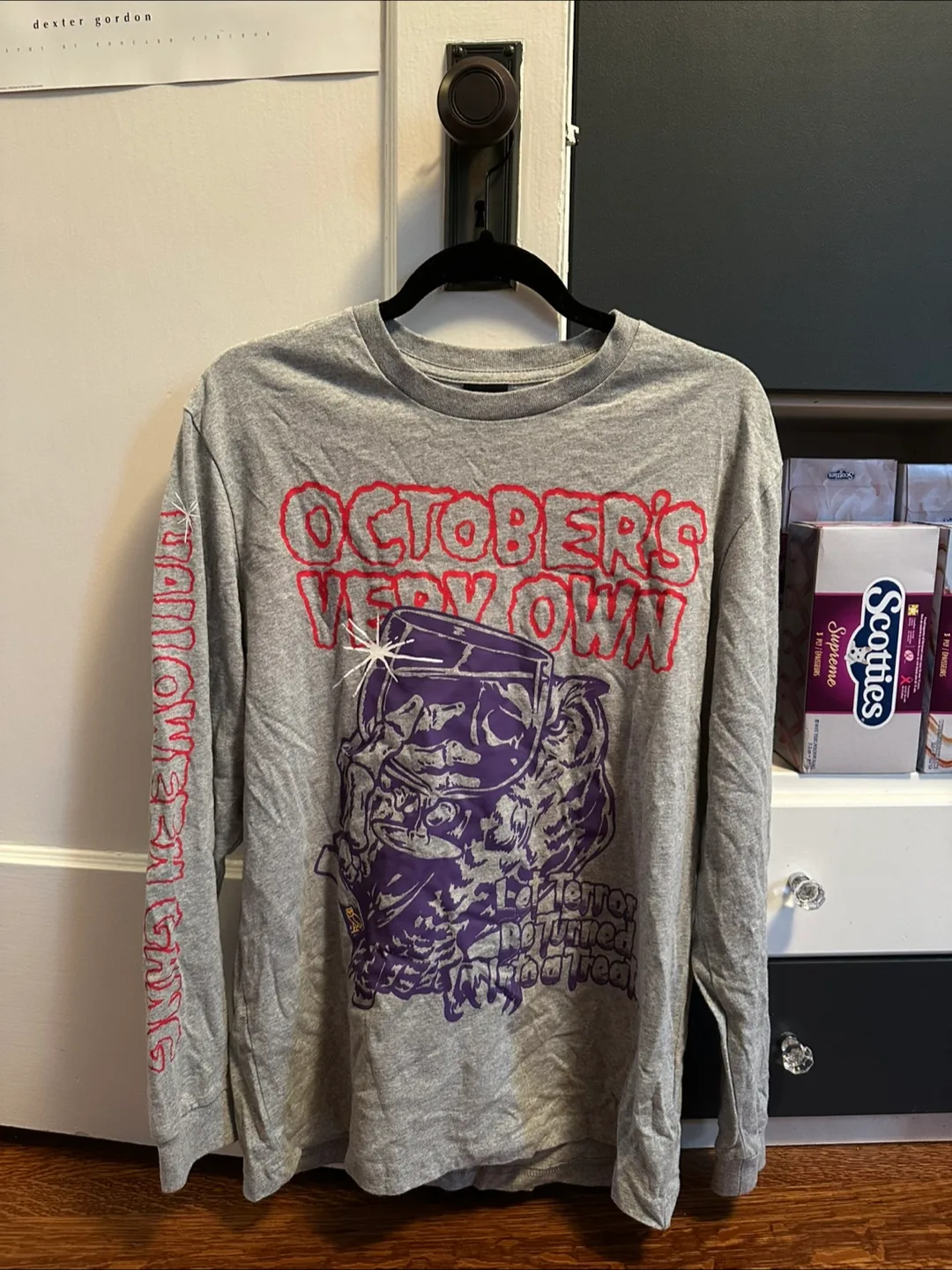 OVO (October's Very Own) Drake Grey Long Sleeve - Small thumbnail