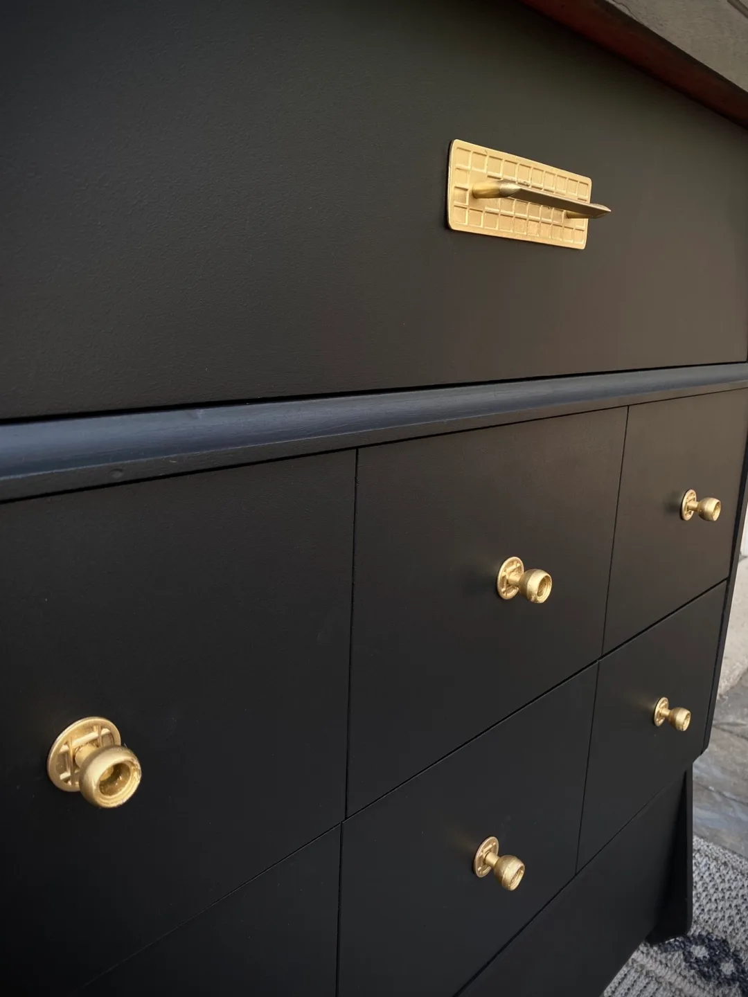 🖤 Mid-Century Modern Viscol Tall Boy Dresser image indicator(2)