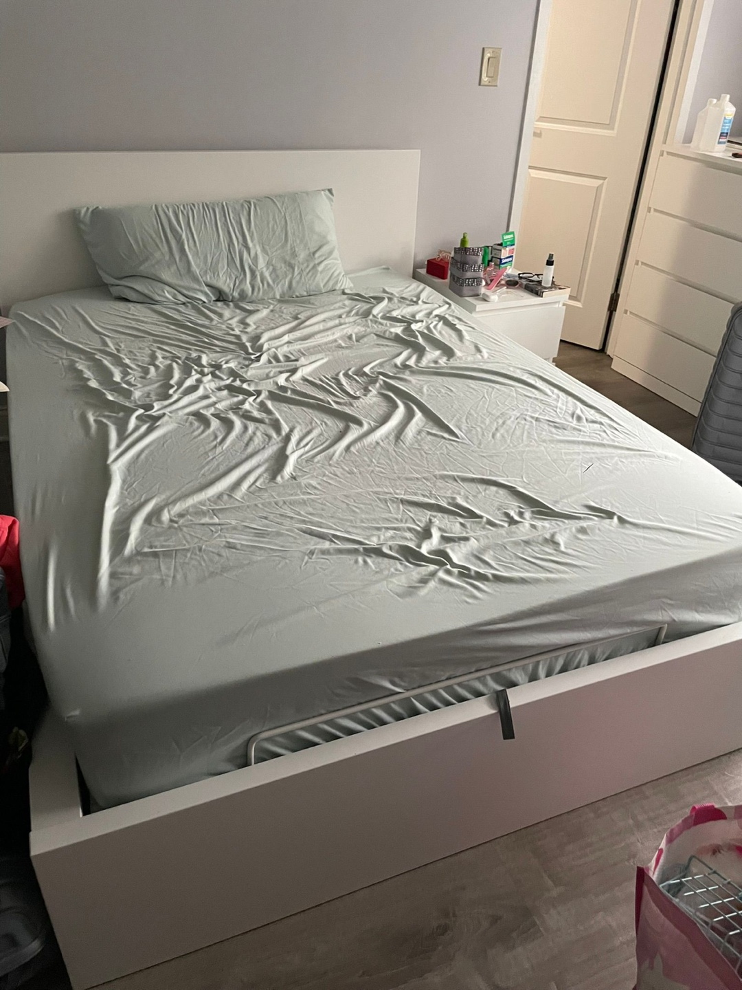 IKEA Malm Bed Frame & Nightstand