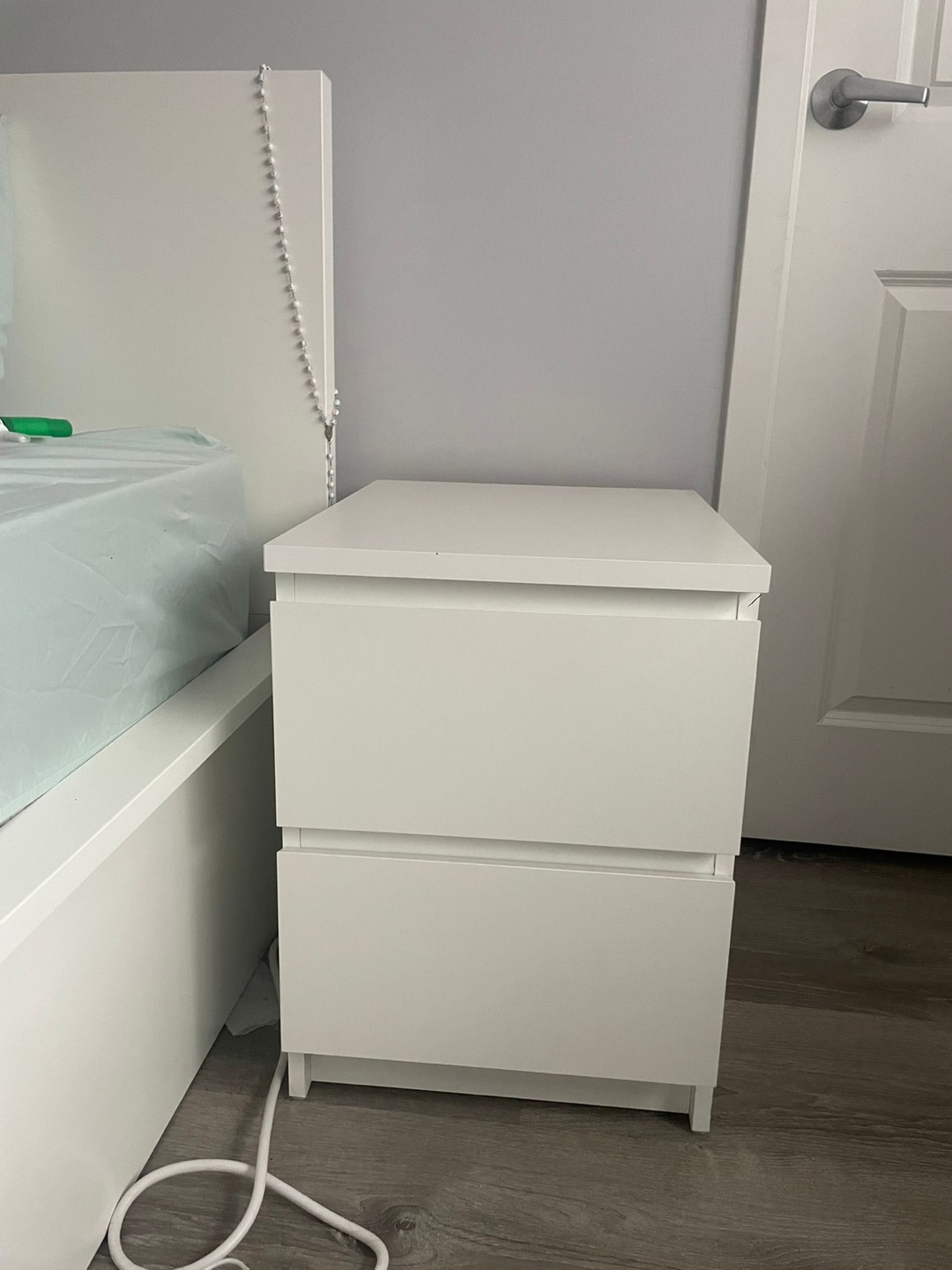 IKEA Malm Bed Frame & Nightstand - photo 3