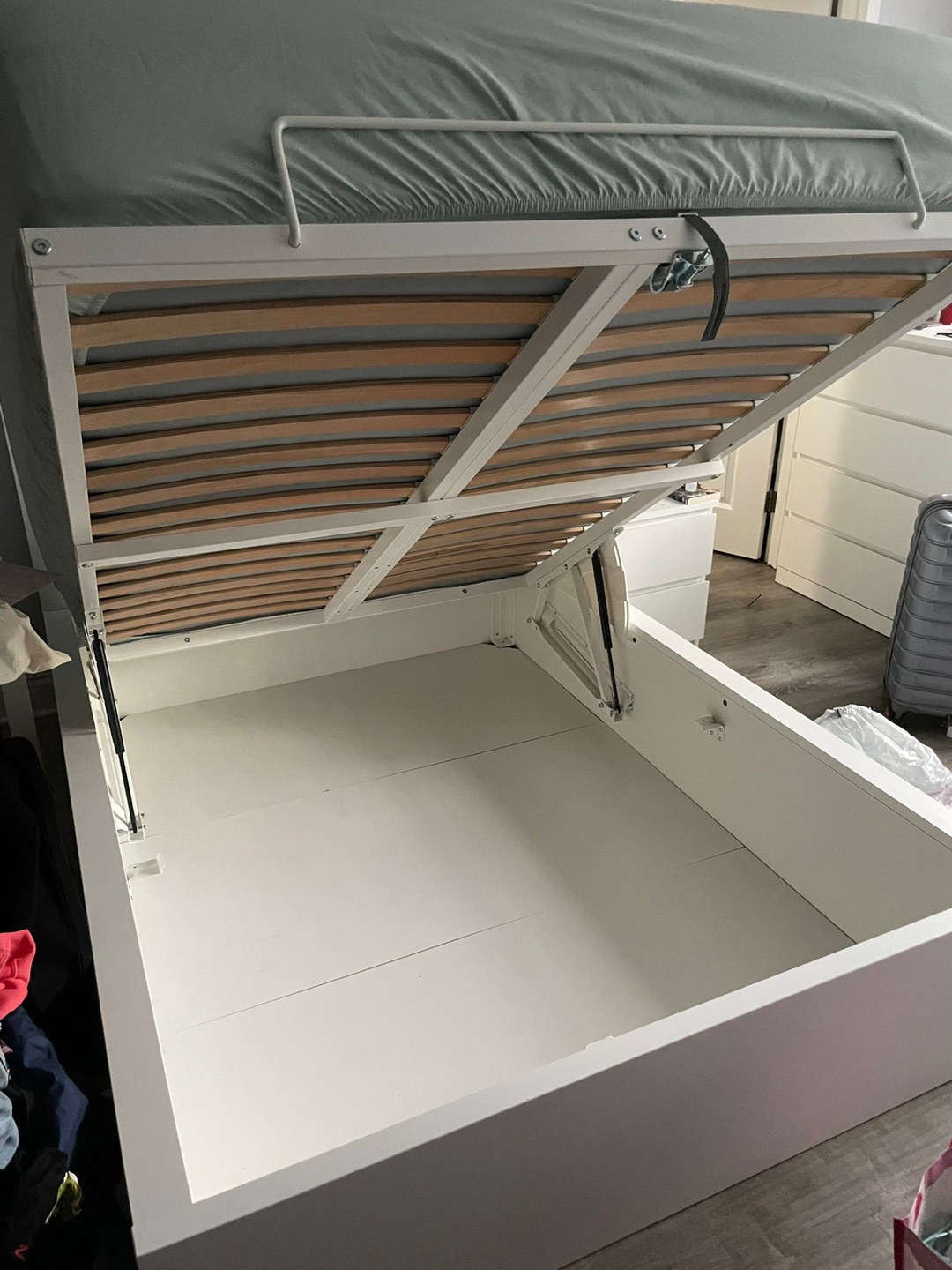 IKEA Malm Bed Frame & Nightstand - photo 2
