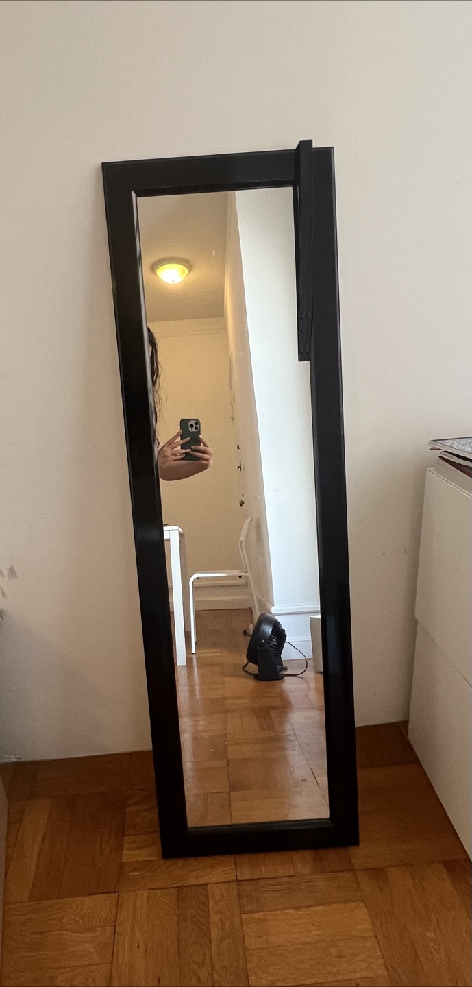 Black Framed Full Length Mirror - photo 2