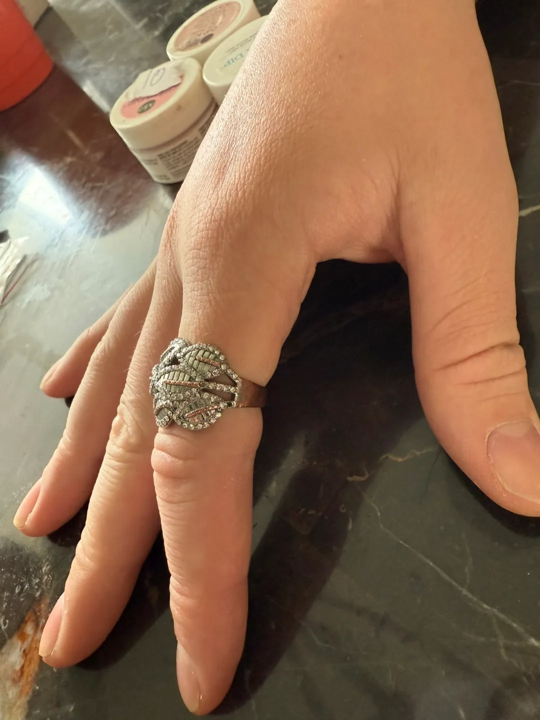 Rhinestone Statement Ring thumbnail