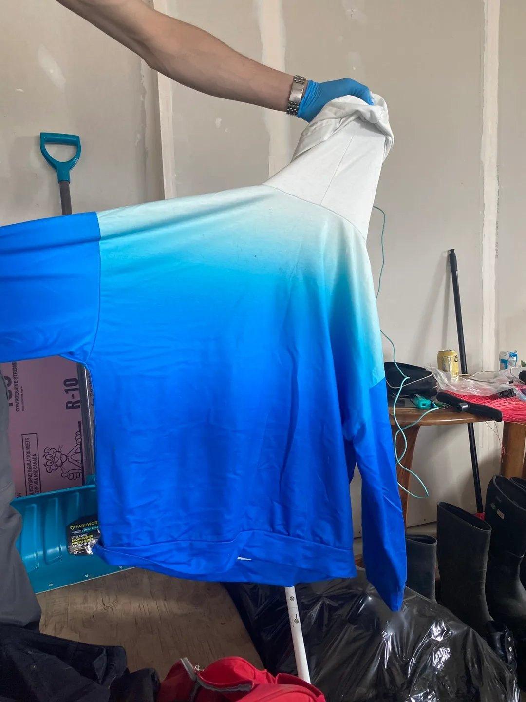 Blue Ombre Hoodie - Size XXL thumbnail