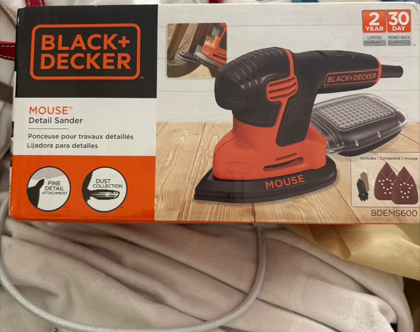 Black+Decker Mouse Detail Sander - New! Never opened thumbnail