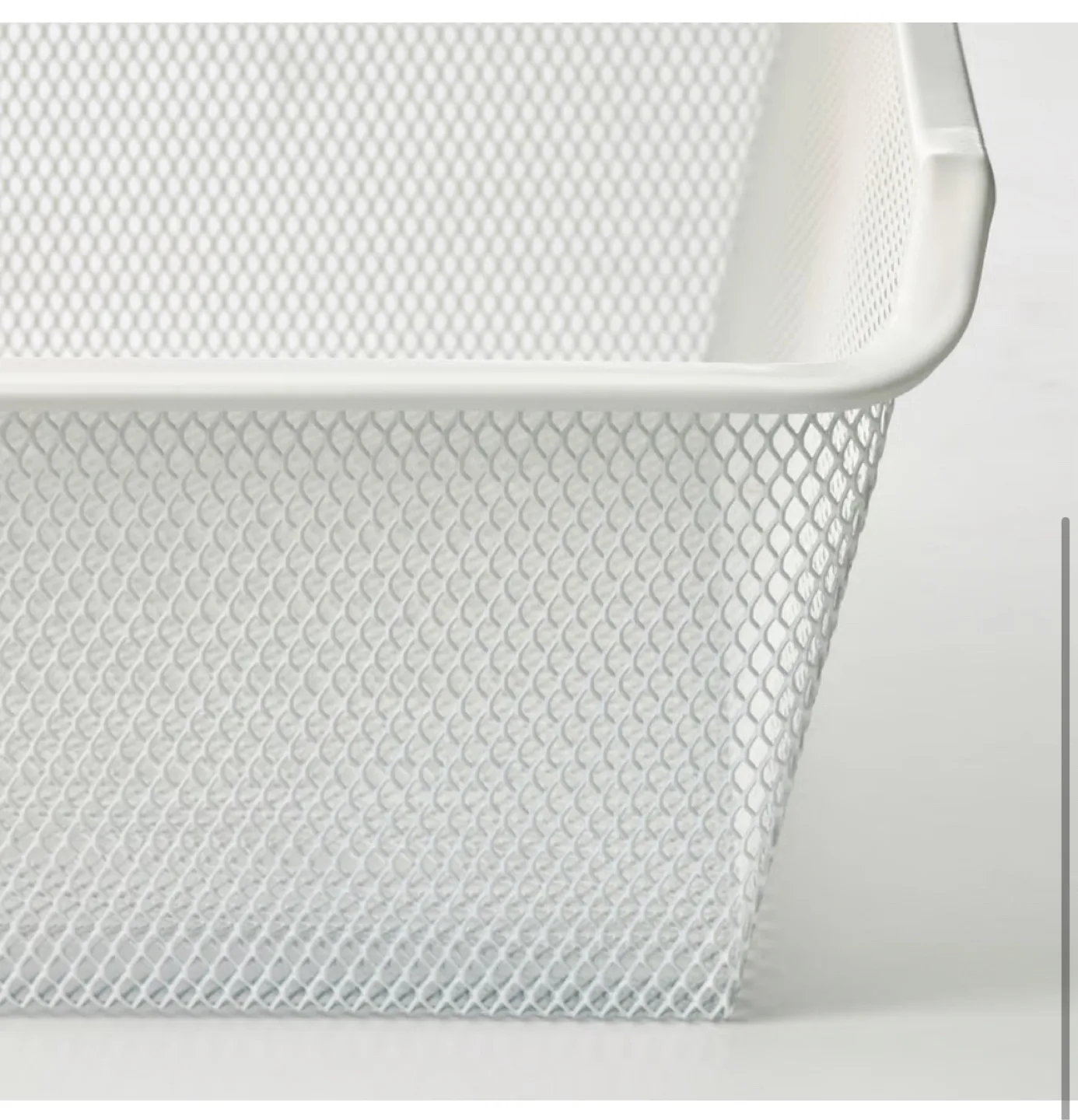 ✨3 Available✨IKEA Komplement White Mesh Basket 100x35cm image indicator(3)