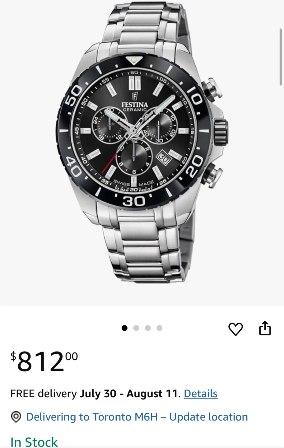 Festina Ceramic Chronograph Watch thumbnail